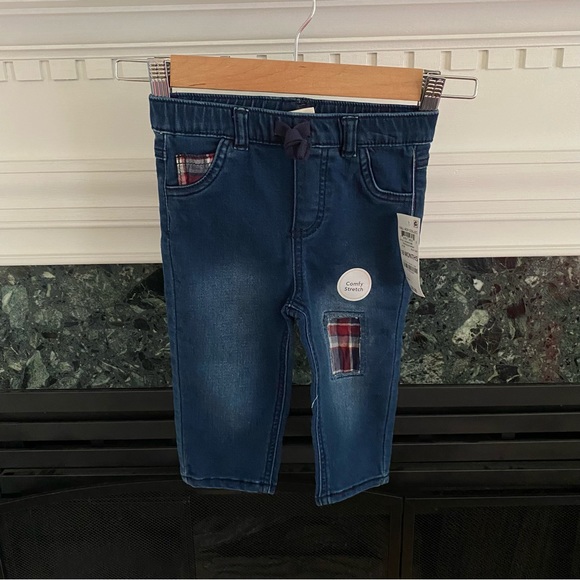 First Impressions Plaid Shirt and Jeans Set 18 months - Picture 3 of 7